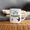 Fishing Print Coffee/Tea Mug - white