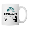 Fishing Print Coffee/Tea Mug - white