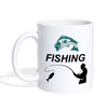 Fishing Print Coffee/Tea Mug - white