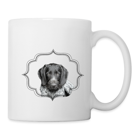 German Wirehaired Pointer Print Coffee/Tea Mug - white