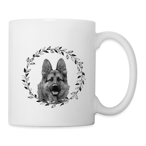 Cute German Shepherd Print Coffee/Tea Mug - white