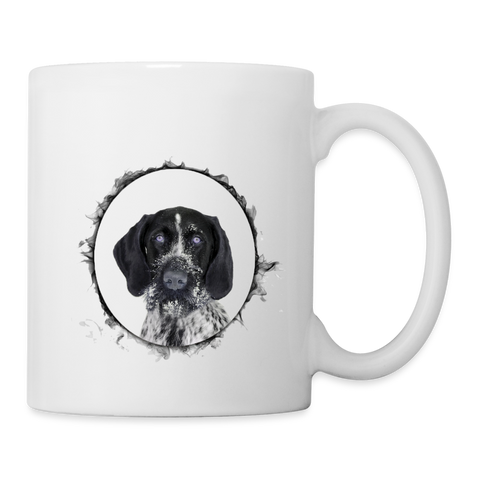 Cute German Wirehaired Pointer Print Coffee/Tea Mug - white