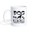 Dog Mom Print Coffee/Tea Mug - white