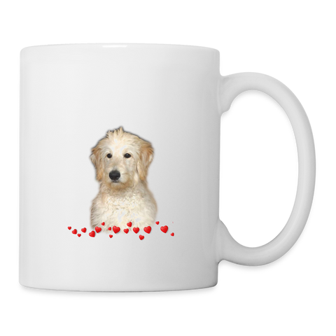 Goldendoodle Print Coffee/Tea Mug - white