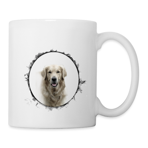 Golden Retriever Print Coffee/Tea Mug - white