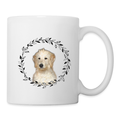 Cute Goldendoodle Print Coffee/Tea Mug - white