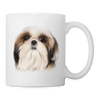 Shih Tzu Face Print Coffee/Tea Mug - white