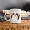 Shih Tzu Face Print Coffee/Tea Mug - white