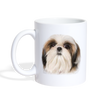 Shih Tzu Face Print Coffee/Tea Mug - white