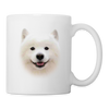 Samoyed Face Print Coffee/Tea Mug - white