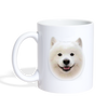 Samoyed Face Print Coffee/Tea Mug - white