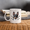 Toy Fox Terrier Face Print Coffee/Tea Mug - white