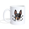 Toy Fox Terrier Face Print Coffee/Tea Mug - white