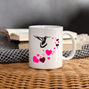 Heart Print Coffee/Tea Mug - white