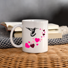 Heart Print Coffee/Tea Mug - white