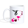 Heart Print Coffee/Tea Mug - white