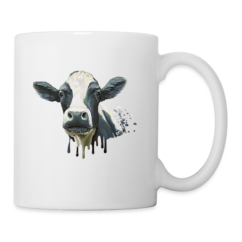 Cow Art Print Coffee/Tea Mug - white