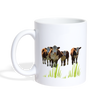 Hereford Cattle (Cow) Print Coffee/Tea Mug - white