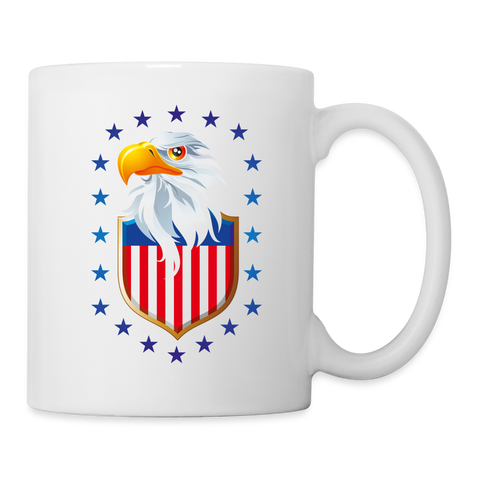 American eagle Print Coffee/Tea Mug - white