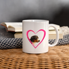 Greater Swiss Mountain Dog On Heart Print Coffee/Tea Mug - white