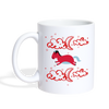 Unicorn in Sky Print Coffee/Tea Mug - white