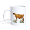 Jersey Cattle (Cow) Print Coffee/Tea Mug - white