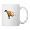 Jersey Cattle (Cow) Art Print Coffee/Tea Mug - white