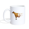 Jersey Cattle (Cow) Art Print Coffee/Tea Mug - white