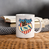 York Chocolate Cat Print Coffee/Tea Mug - white