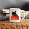 York Chocolate Cat Merry Christmas Print Coffee/Tea Mug - white