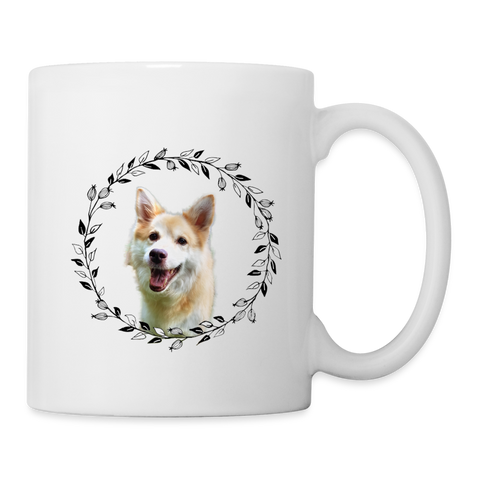 Icelandic Sheepdog Print Coffee/Tea Mug - white