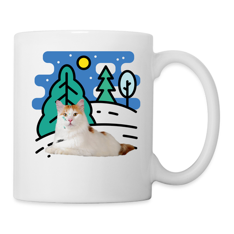 Turkish Van Cat Print Coffee/Tea Mug - white