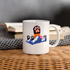 Mountain with Paws Print Coffee/Tea Mug - white