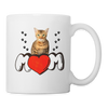 Serengeti Cat MOM Print Coffee/Tea Mug - white