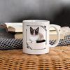 Snowshoe Cat Print Coffee/Tea Mug - white