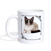 Snowshoe Cat Print Coffee/Tea Mug - white