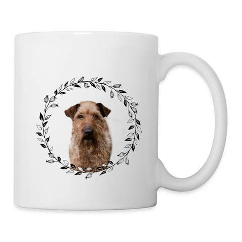 Irish Terrier Print Coffee/Tea Mug - white