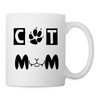 Cat MOM Print Coffee/Tea Mug - white