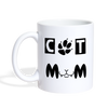 Cat MOM Print Coffee/Tea Mug - white