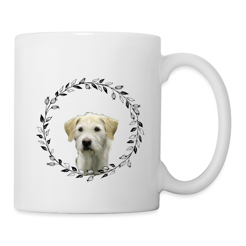 Cute Irish Wolfhound Print Coffee/Tea Mug - white