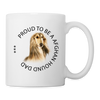 'Proud To Be A Afghan Hound Dad' Print Coffee/Tea Mug - white