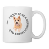 'Proud To Be A Norwich Terrier Dad' Print Coffee/Tea Mug - white