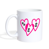 Love Paws Print Coffee/Tea Mug - white