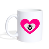 Heart Paws Print Coffee/Tea Mug - white