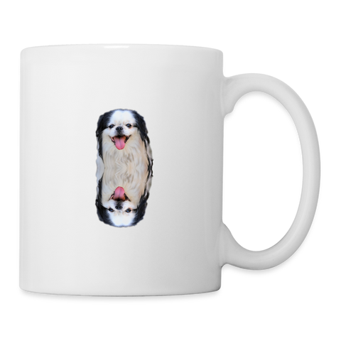 Japanese Chin Print Coffee/Tea Mug - white