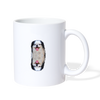 Japanese Chin Print Coffee/Tea Mug - white