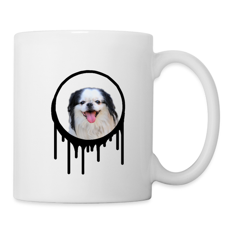 Lovely Japanese Chin Print Coffee/Tea Mug - white