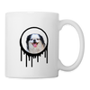 Lovely Japanese Chin Print Coffee/Tea Mug - white