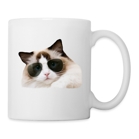 Cute Ragdoll Cat Print Coffee/Tea Mug - white