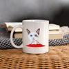 Ojos Azules Cat Print Coffee/Tea Mug - white